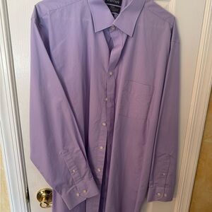 Stafford Purple Dress Shirt Long-Sleeved Classic